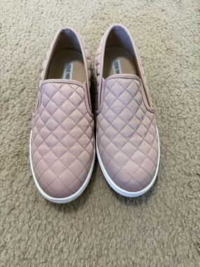 Steve Madden Quilted Slip-On Sneakers - Dusty Pink
